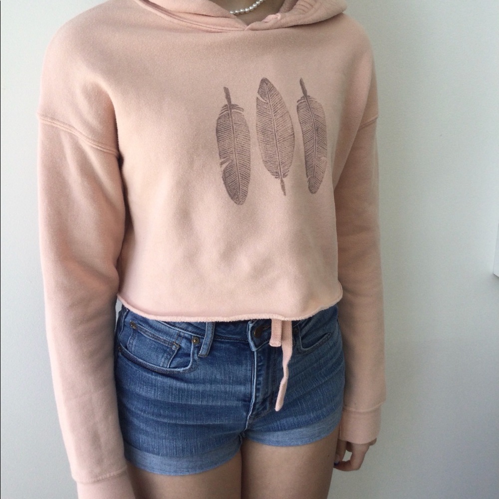 Super soft cropped hoodie